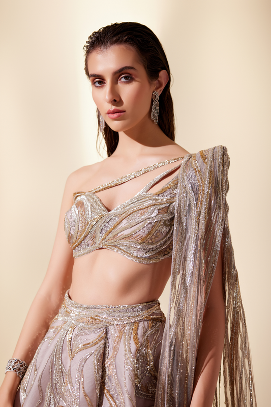 Mystical dune lehenga set