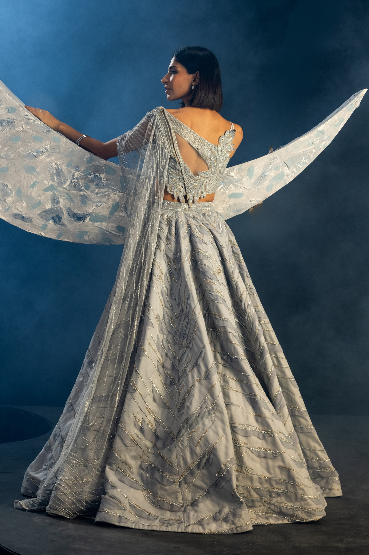 Powder Blue Sublime Grace Lehenga