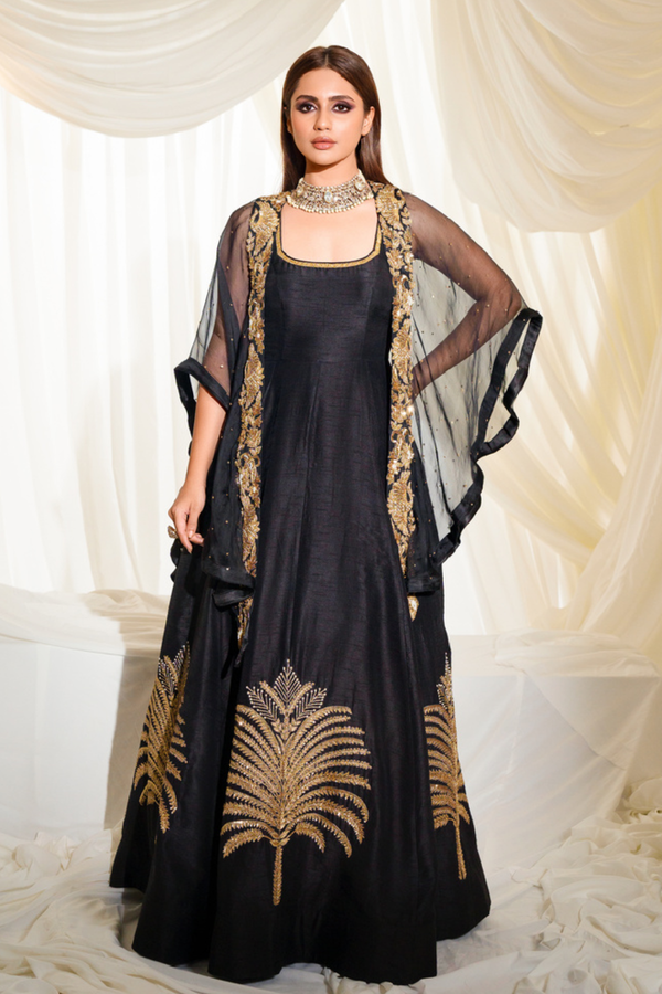 Midnight Black Van Anarkali