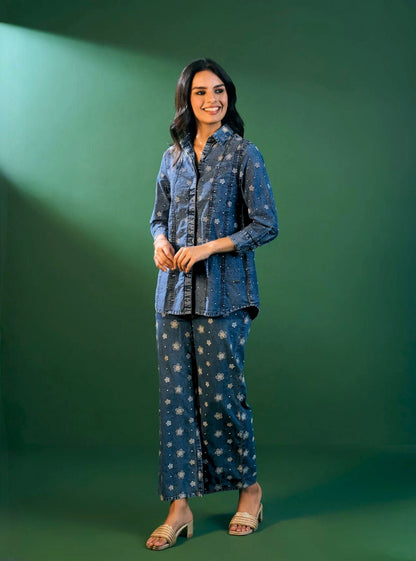 Winslet Denim Shirt & Pant Set