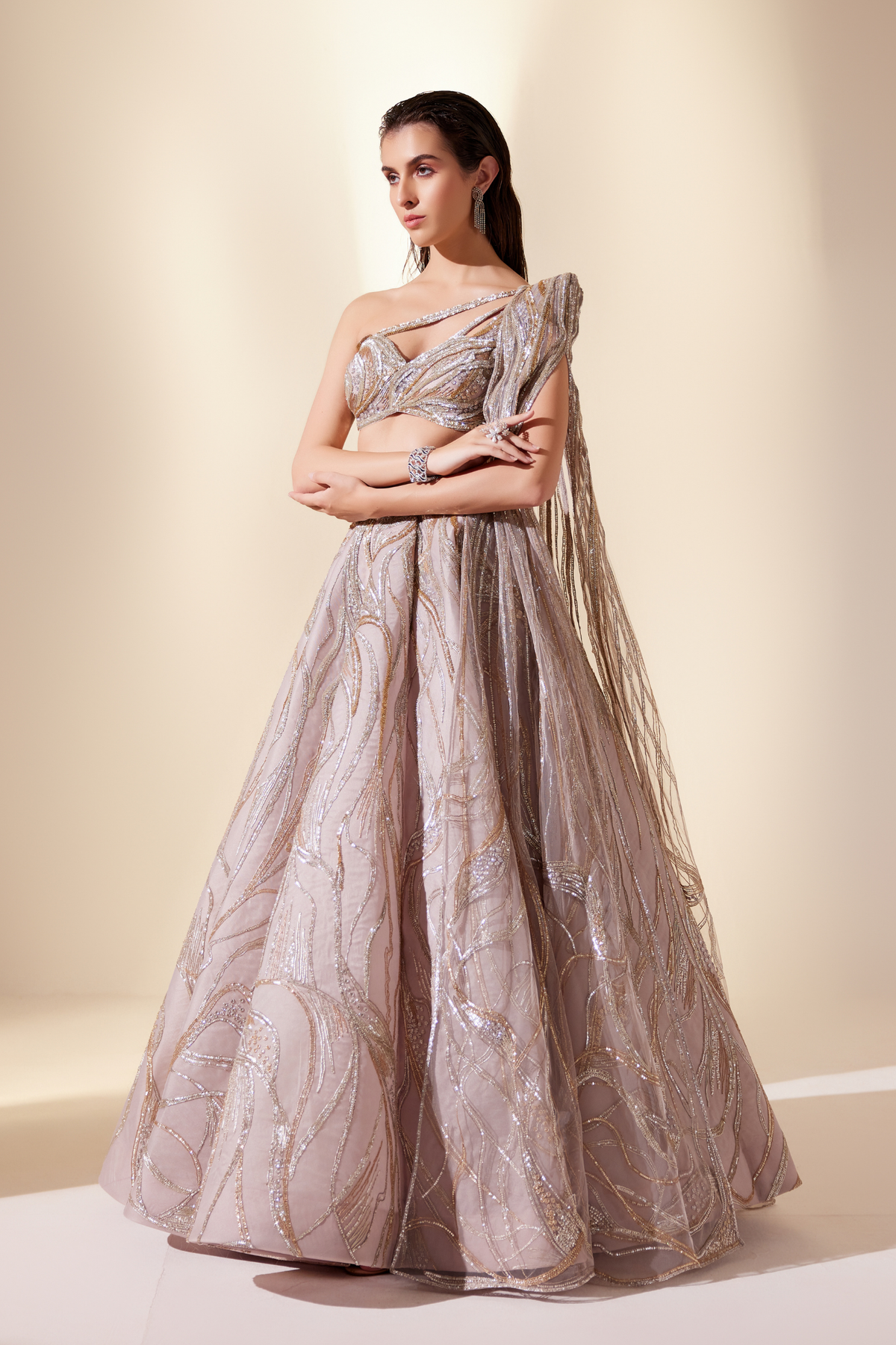 Mystical dune lehenga set