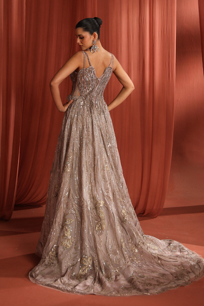 Floral Blaze Gown