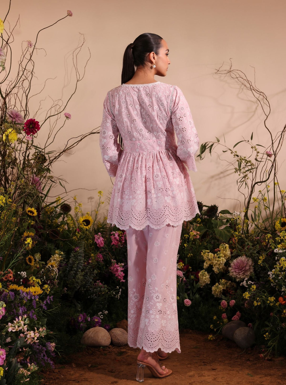 Dica Supima Cotton Light Pink Co-ord Set