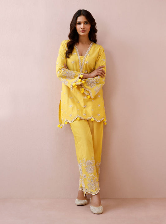 Sorelle Supima Cotton Yellow Co-ord Set