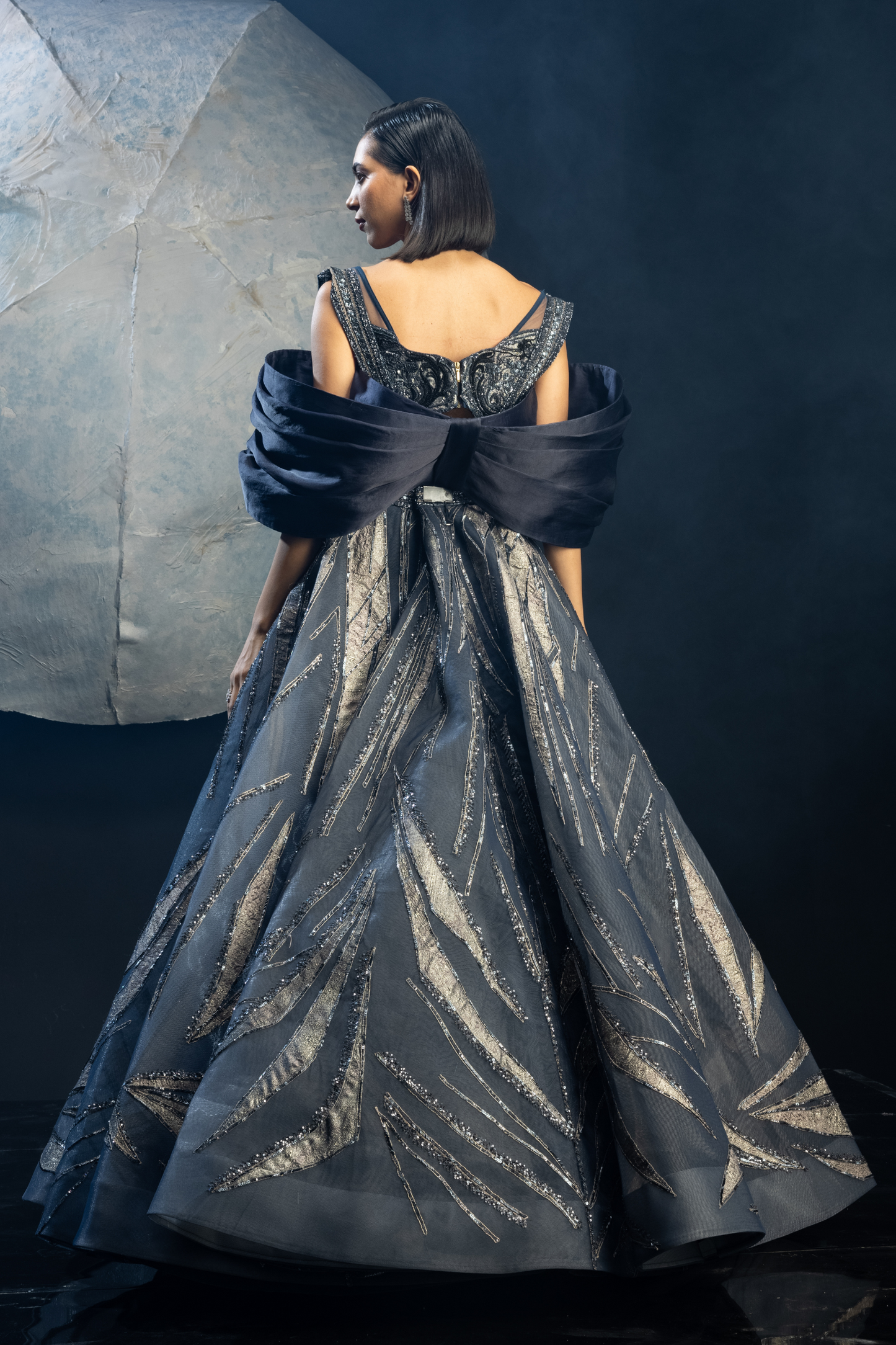 Allure of Midnight Lehenga