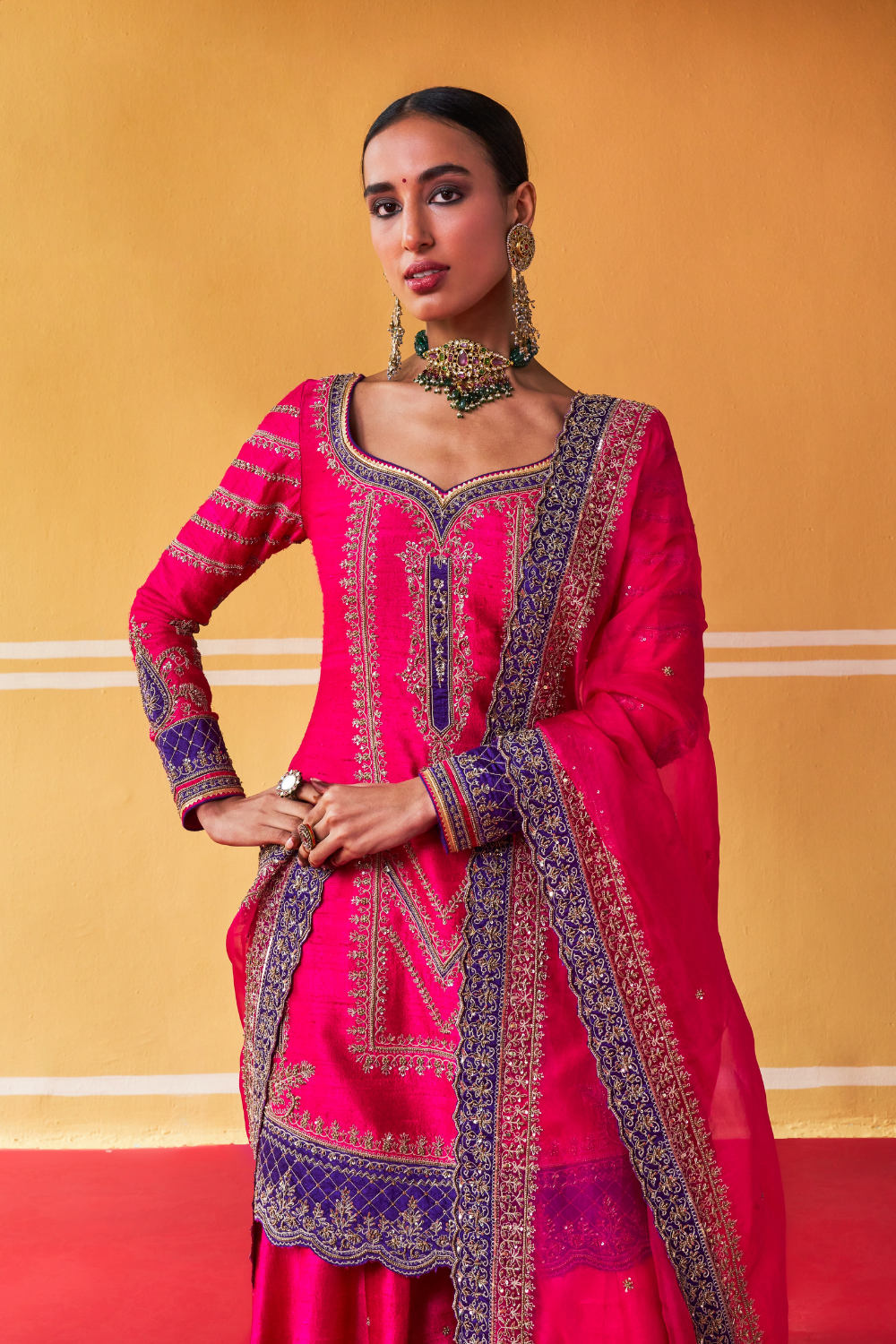 Mala Sharara Set