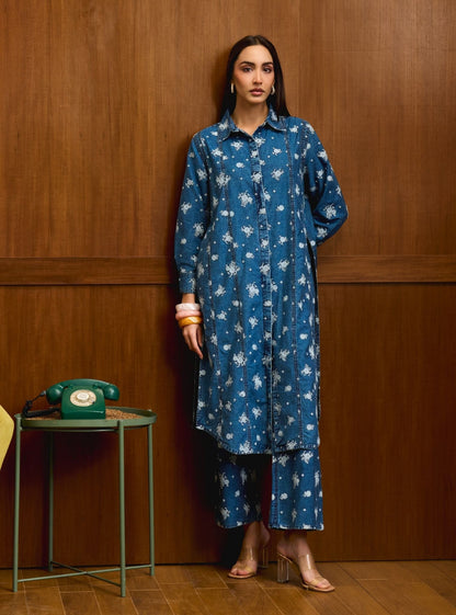 Viri Denim Light Blue Co-ord Set