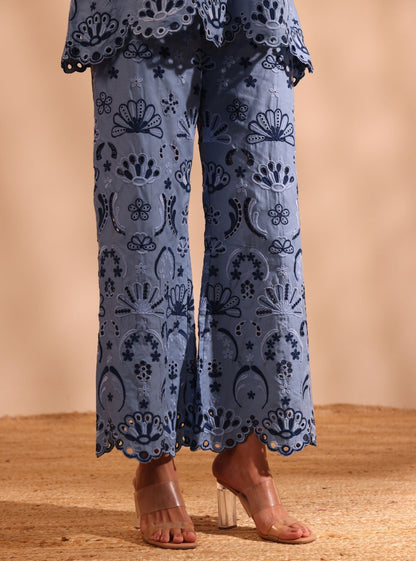 Shaya Supima Cotton Blue Co-ord Set