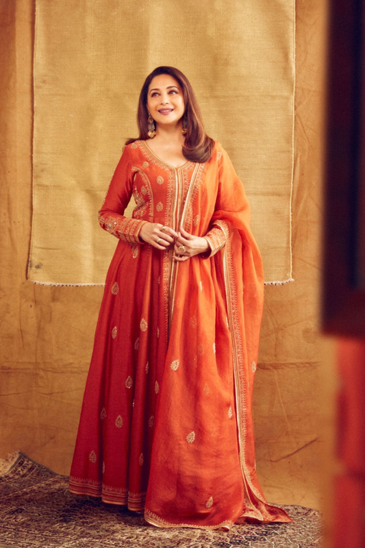 Madhuri Dixit in Husna Anarkali Set