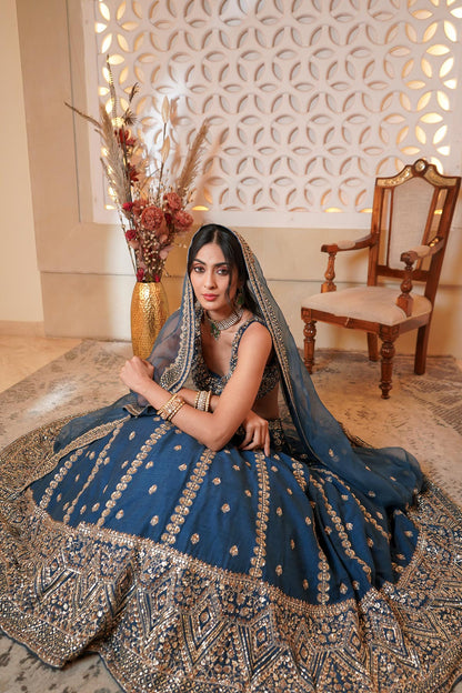 Blue Lehenga Set