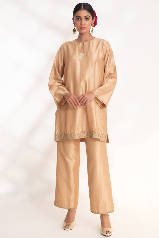 Aavya Kurta Set Beige
