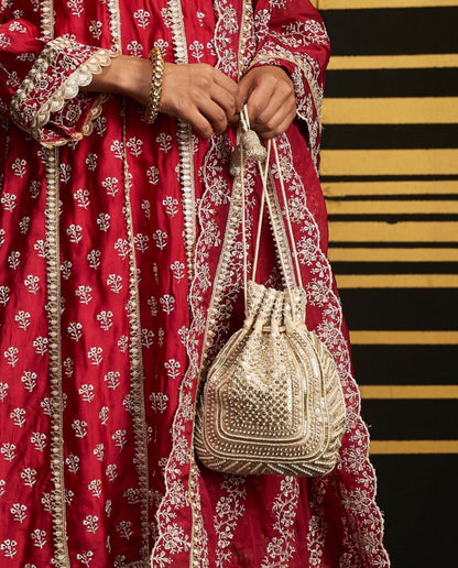Mulmul Zarina Gold Potli Bag