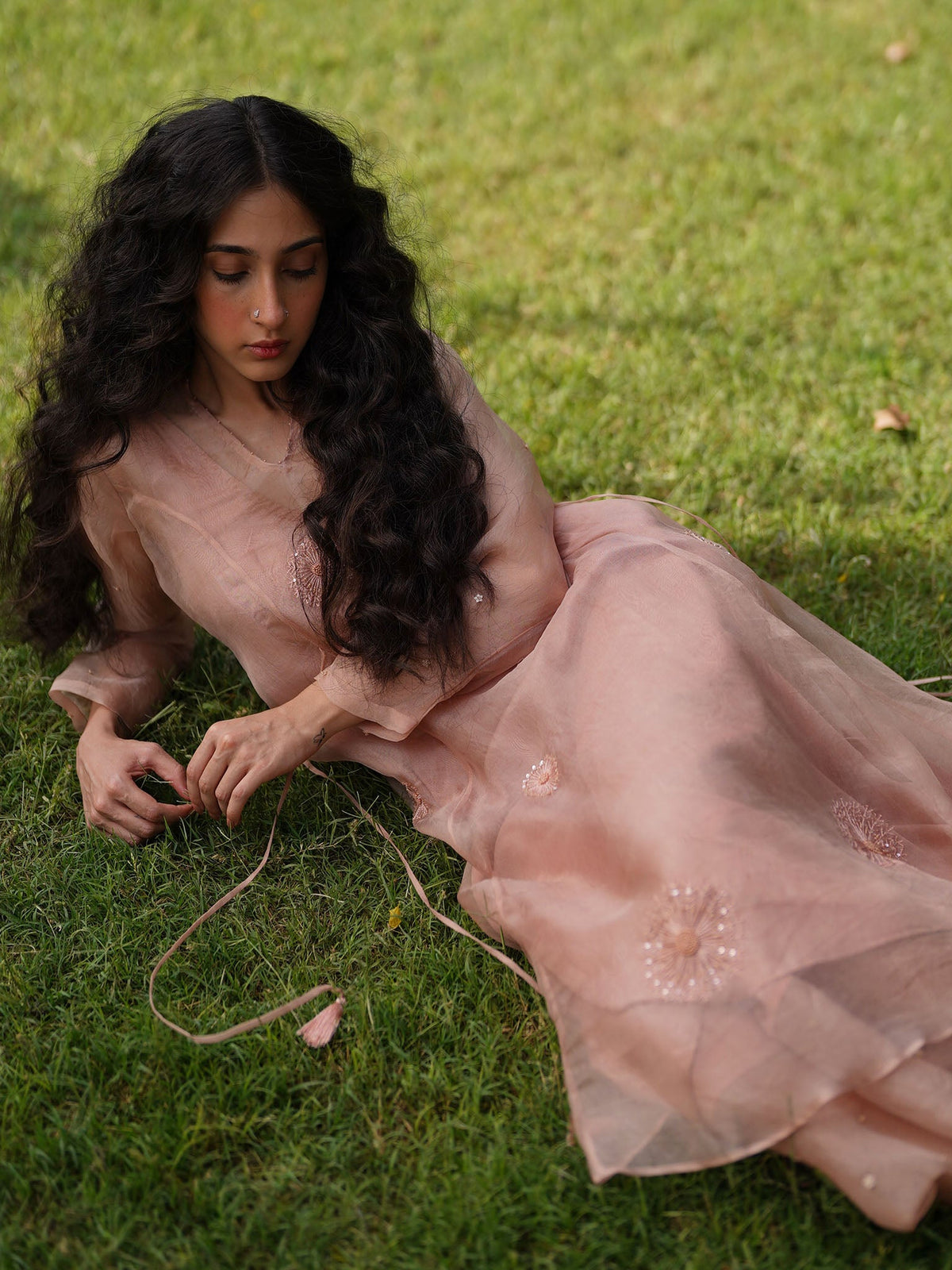 Moonshine Rose Gold Kurta Set
