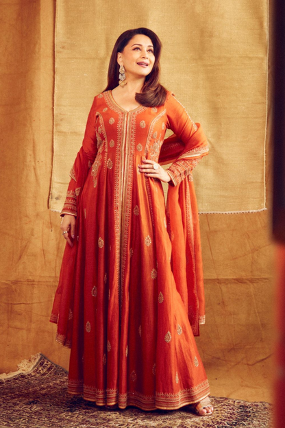 Madhuri Dixit in Husna Anarkali Set