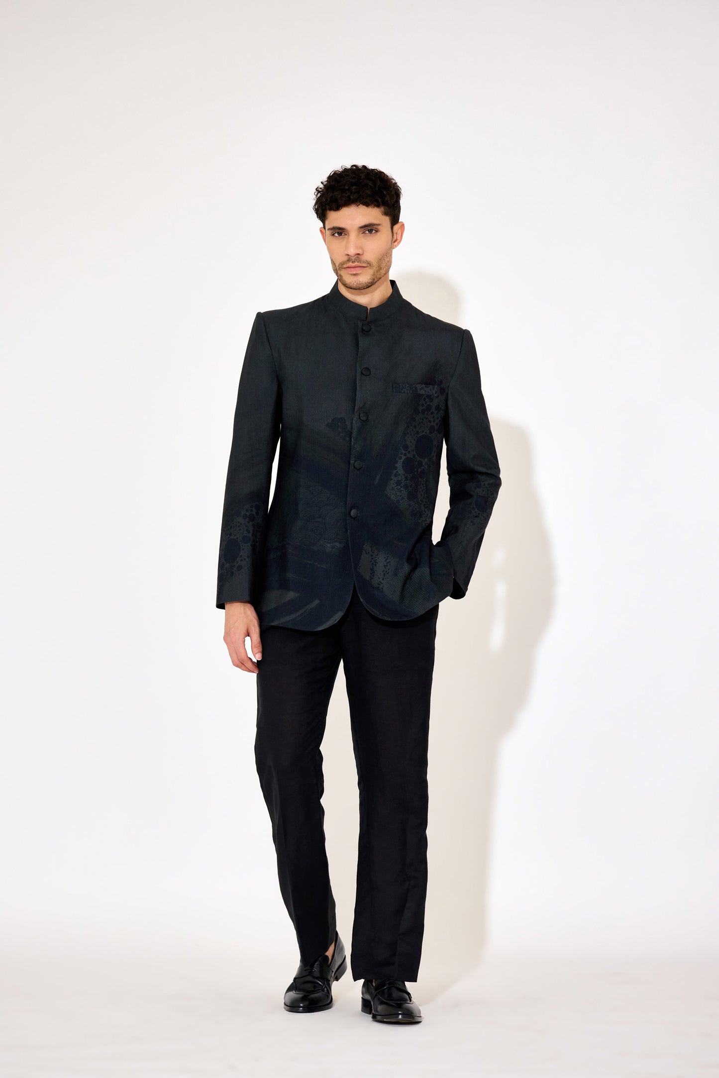 Dark green Bandgala