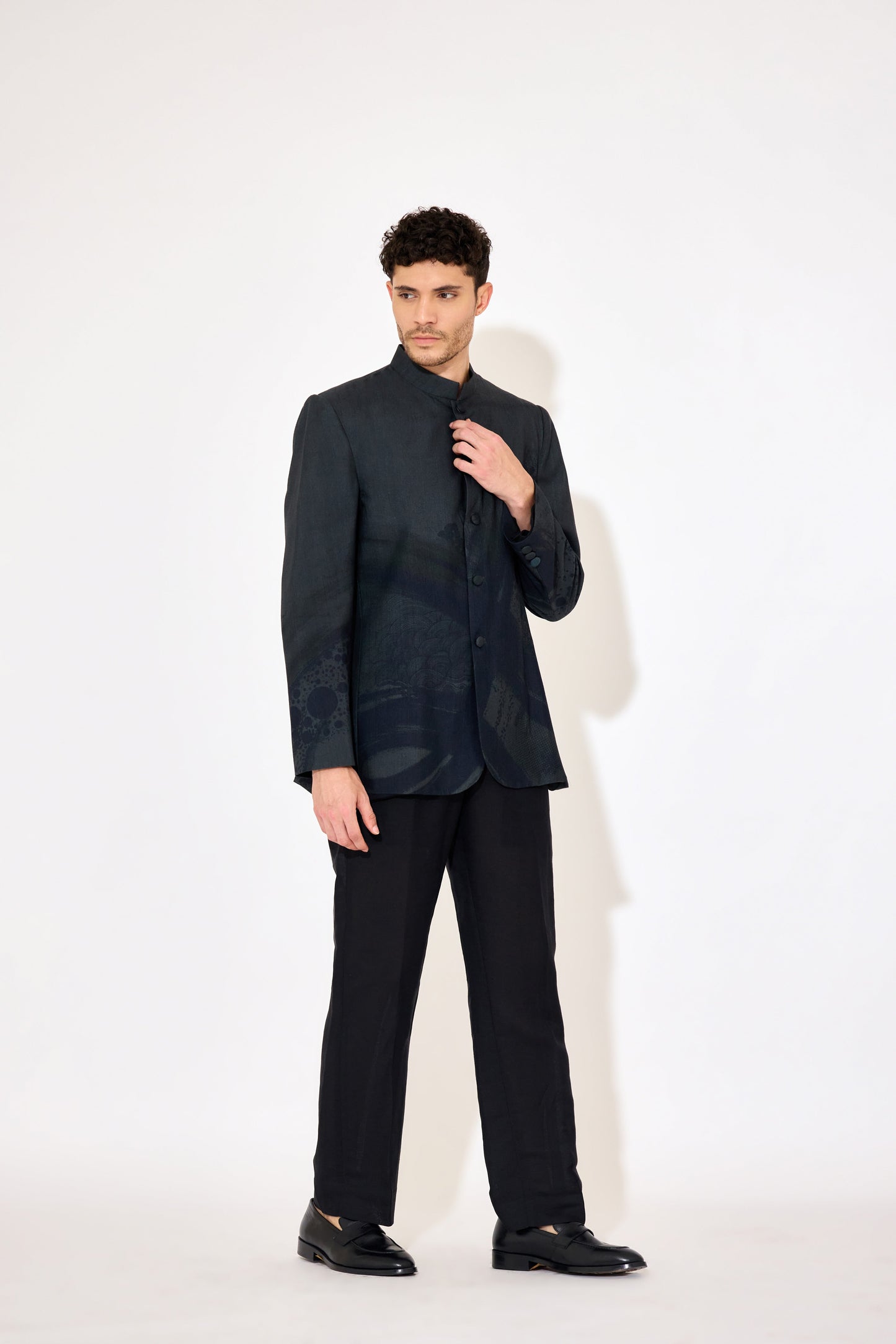 Dark green Bandgala