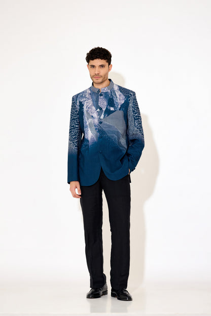 Navy blue bandgala