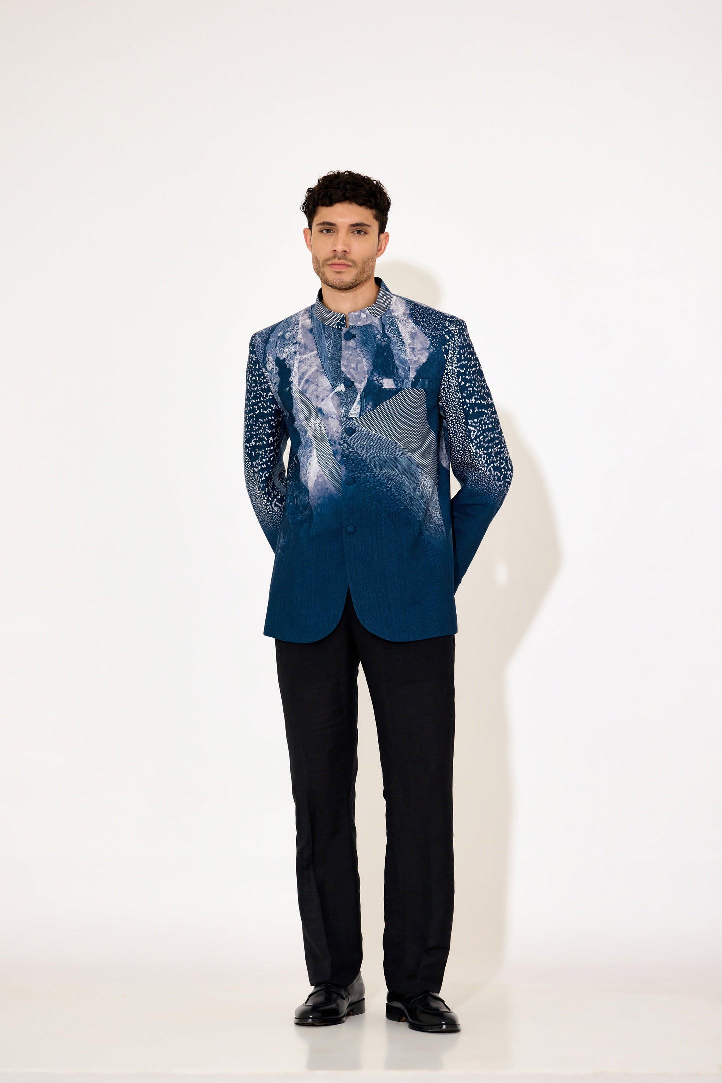 Navy blue bandgala