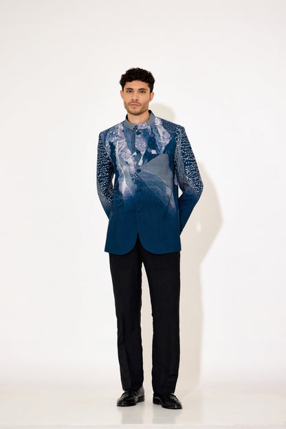 Navy blue bandgala