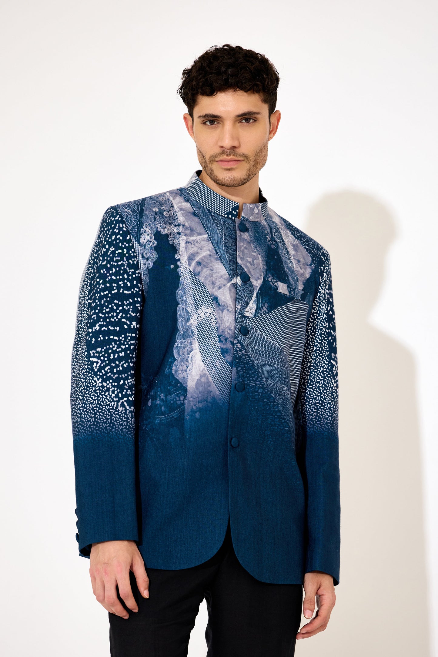 Navy blue bandgala