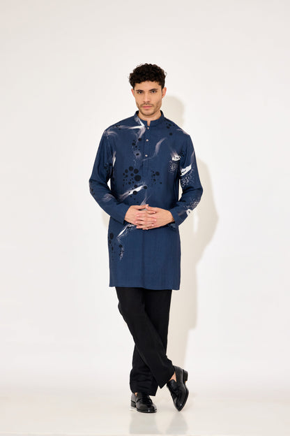 Navy Blue Kurta set