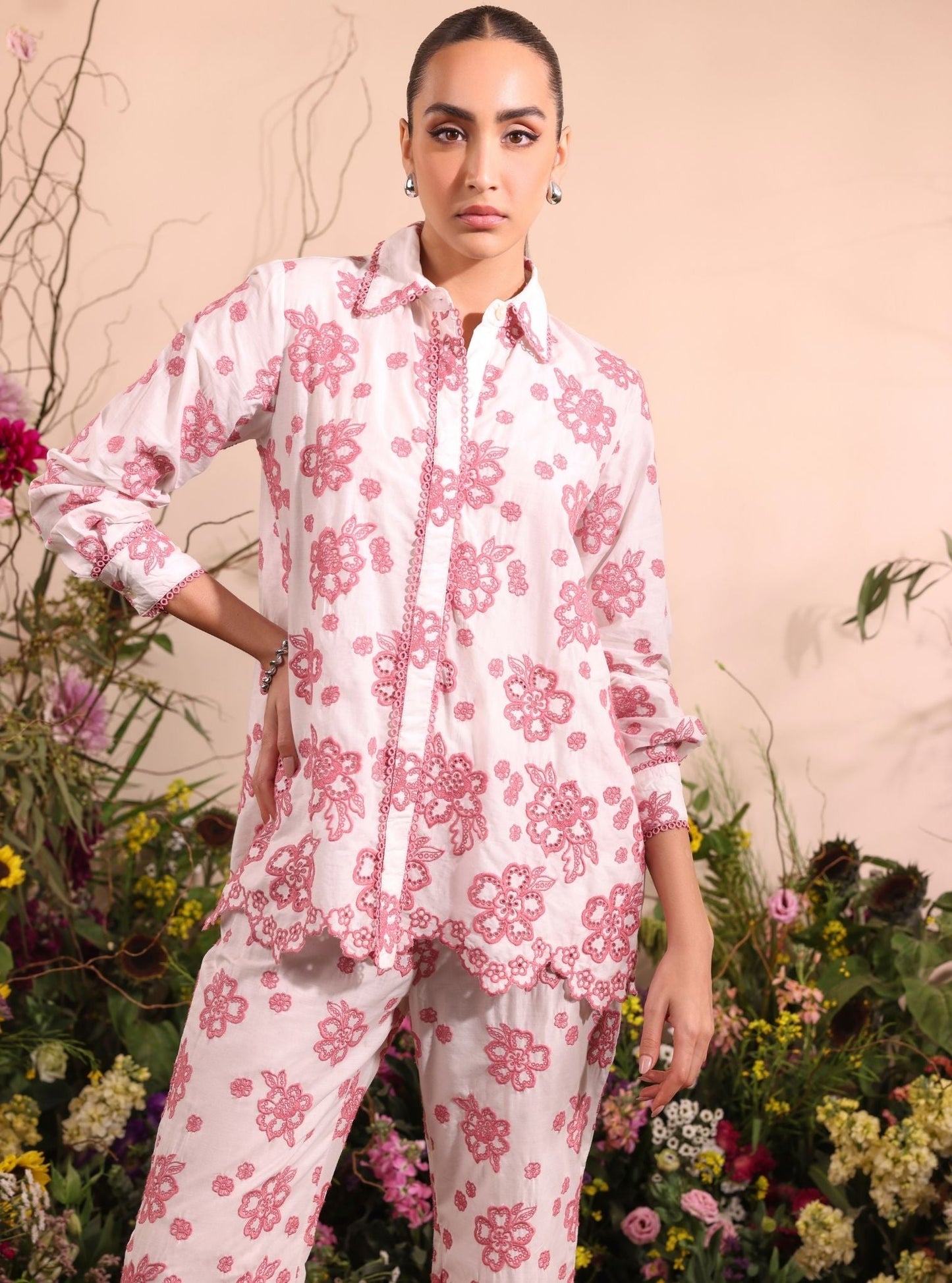 Felix Supima Cotton Off White Co-ord Set