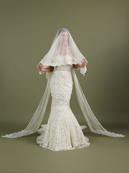 CREME MERMAID GOWN