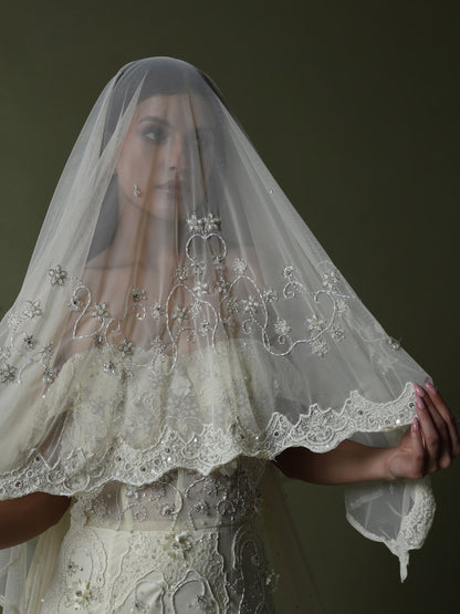 CREME MERMAID GOWN