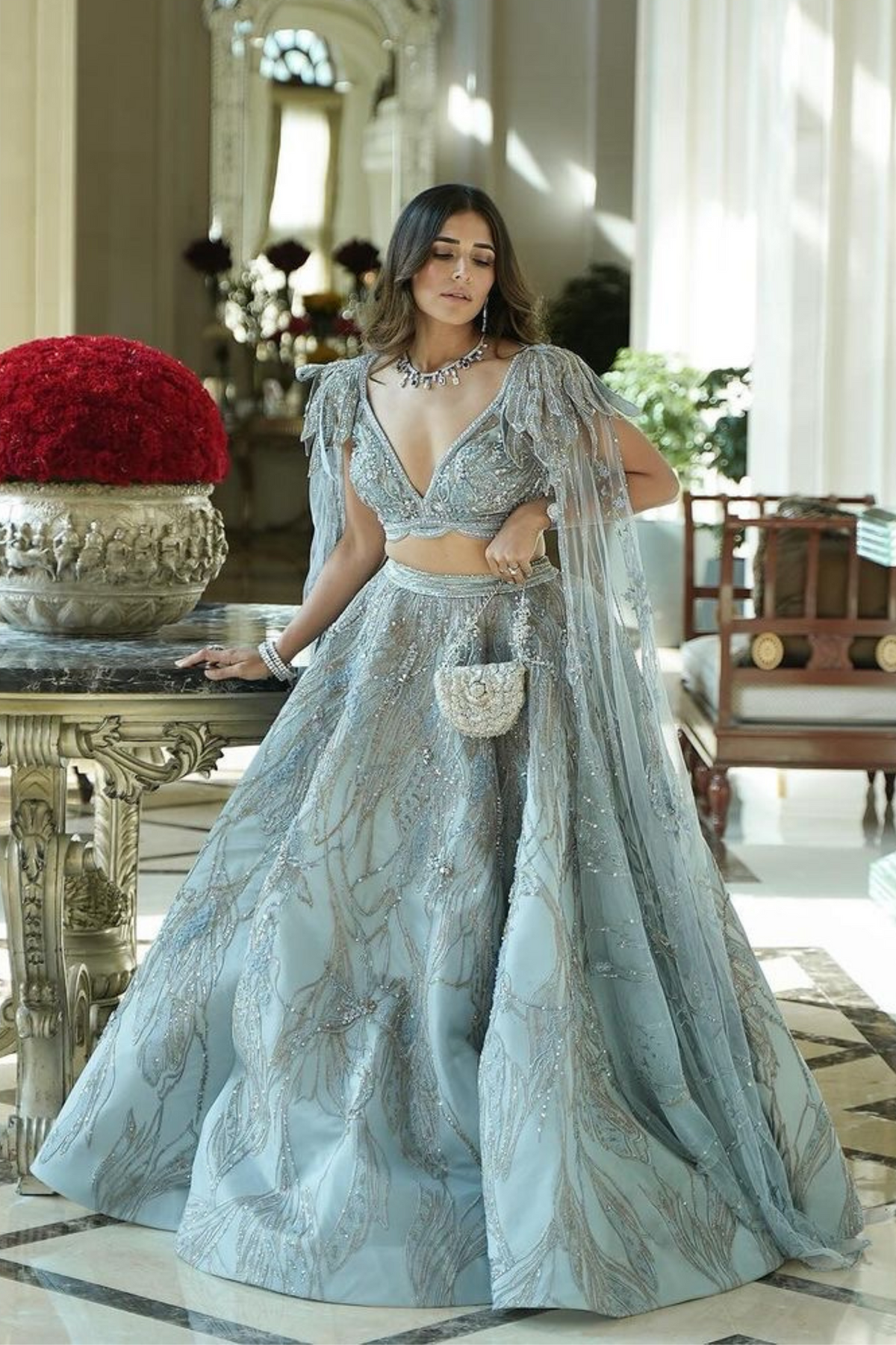 Mitali Sagar in Land of Fantasia Lehenga