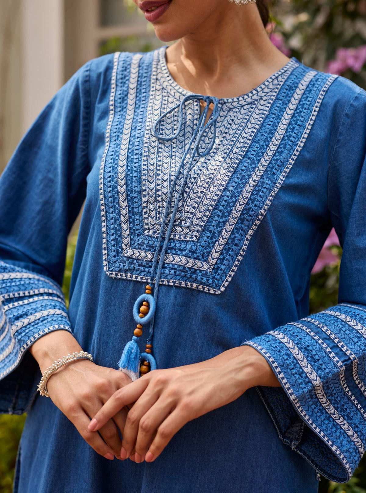 Kavo Denim Kurta Set