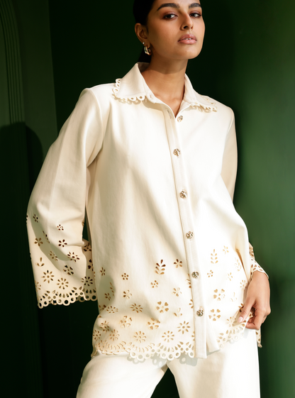 Mayfair Spacer Off White Co-ord Set