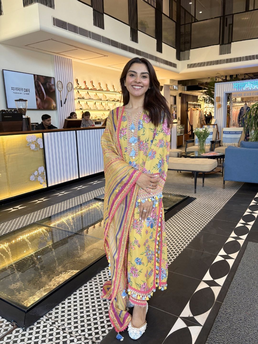 Savaan Lawn Yellow Kurta Set