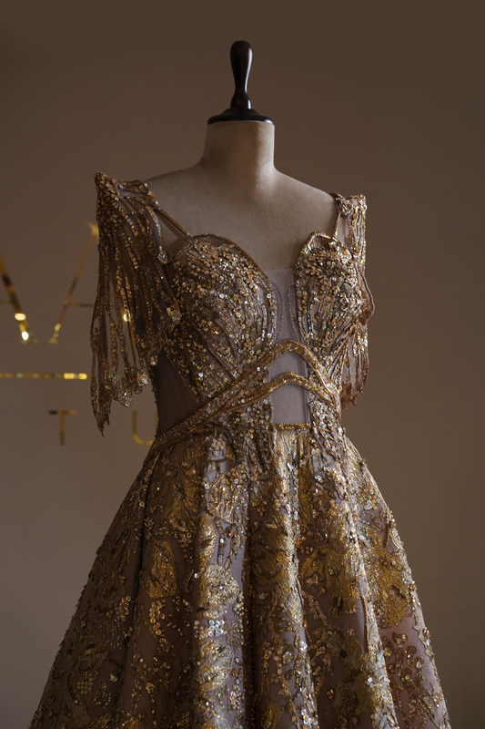Shimmer Dusk Gown