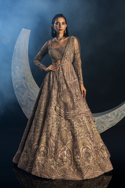 Dusky Orchid Lehenga