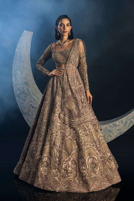 Dusky Orchid Lehenga