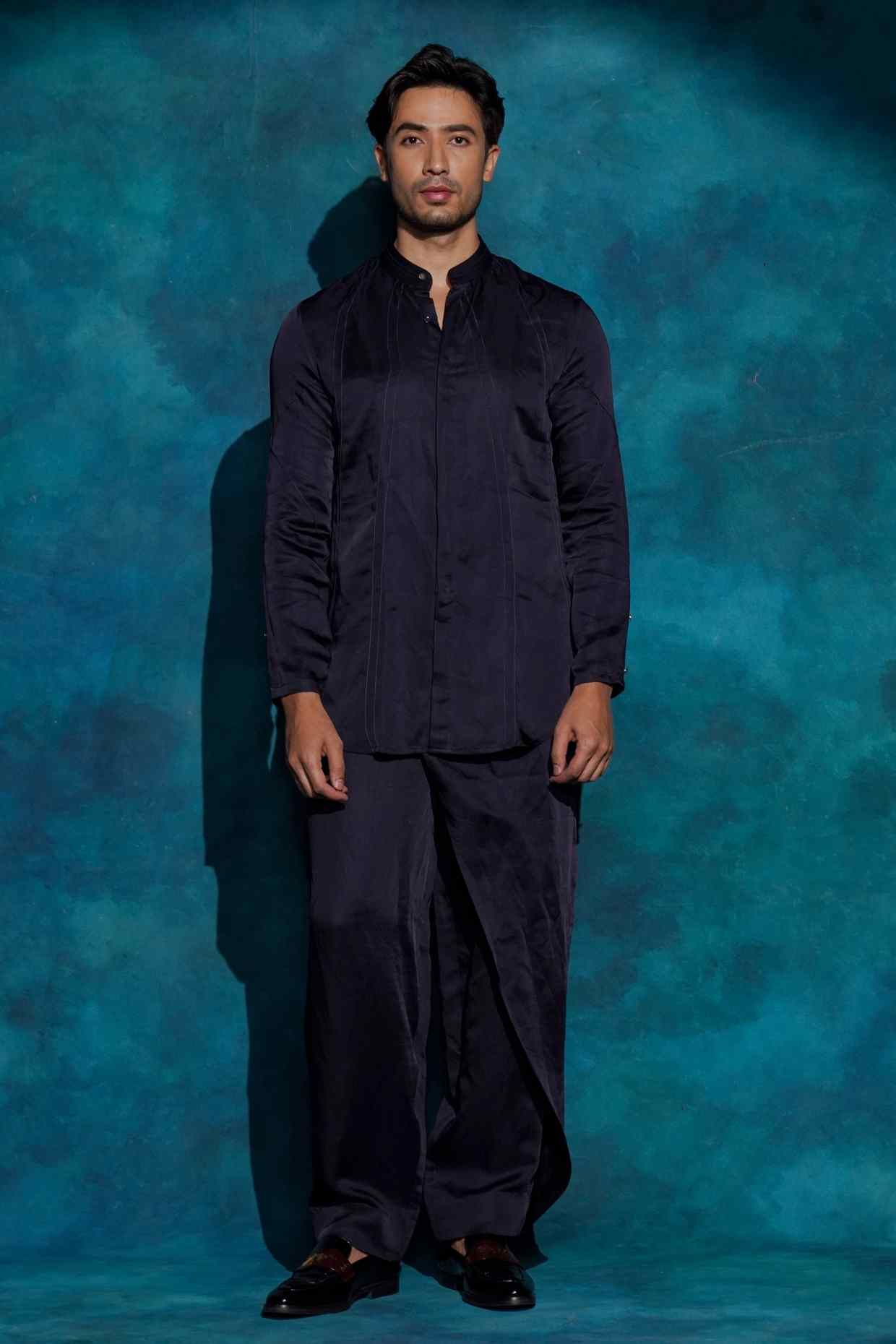MIDNIGHT BLUE  SHIRT SET