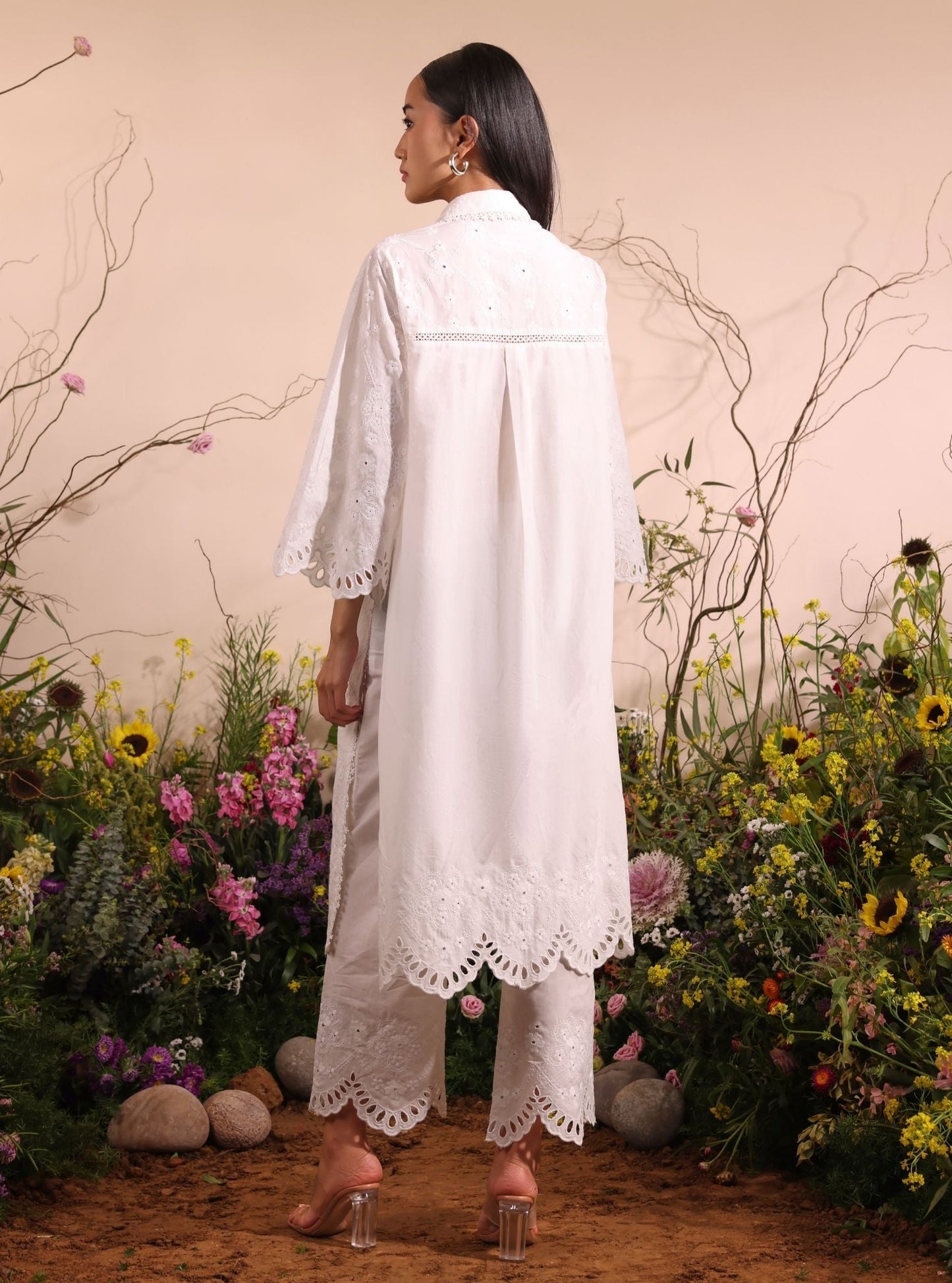 Magnus Supima Cotton White Co-ord Set
