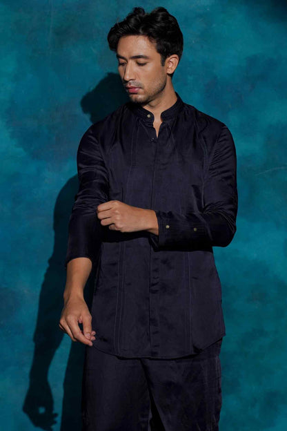 MIDNIGHT BLUE  SHIRT SET