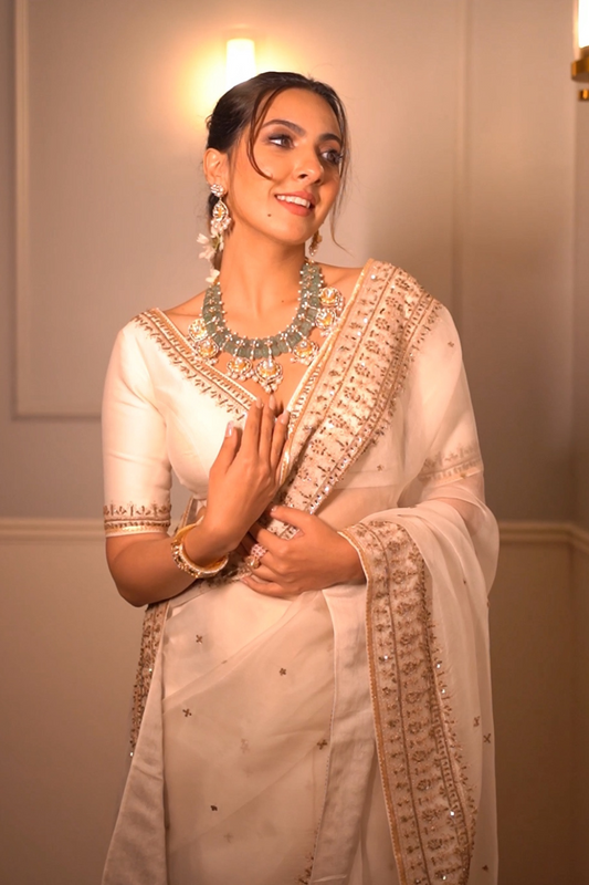 Niki Mehra in Inayat Saree