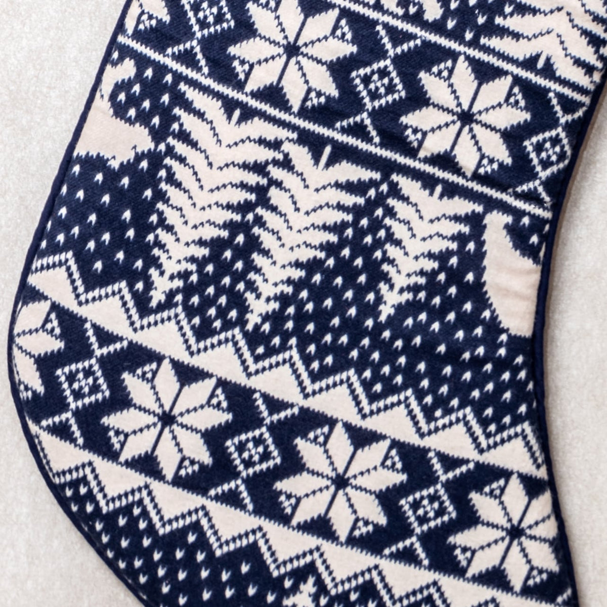 Blue Reindeer Stocking - The Pony & Peony Co.