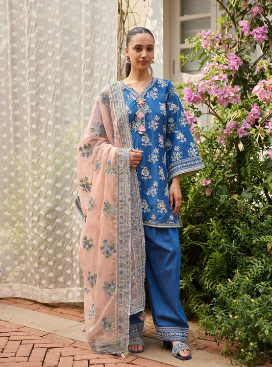 Lavo Denim Kurta Set