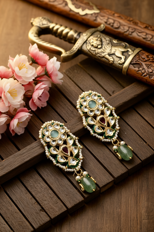 Gold plated ethnic   earings