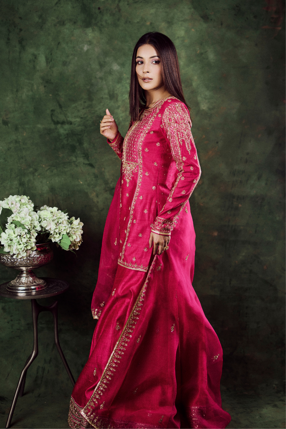 Shehnaaz Gill in Aiza Sharara Set