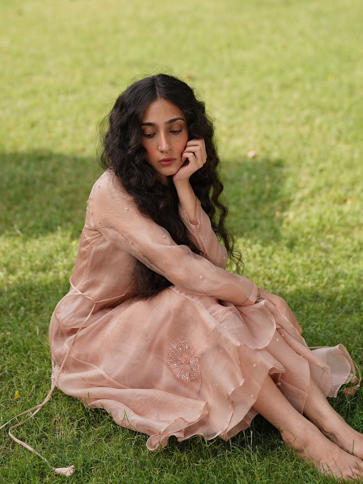 Moonshine Rose Gold Kurta Set