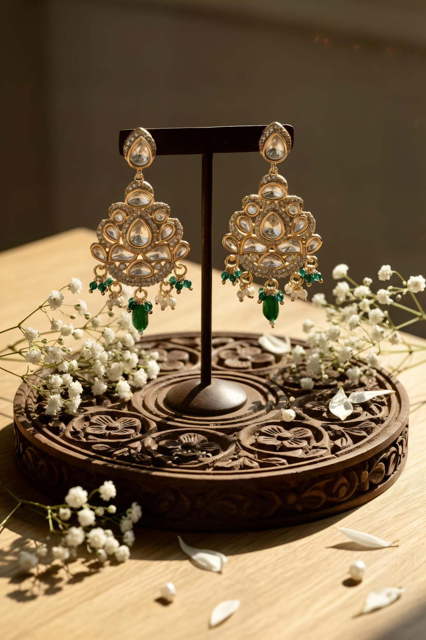 Gold plated ethnic  earings