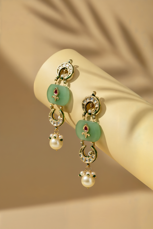 Gold plated ethnic  earings