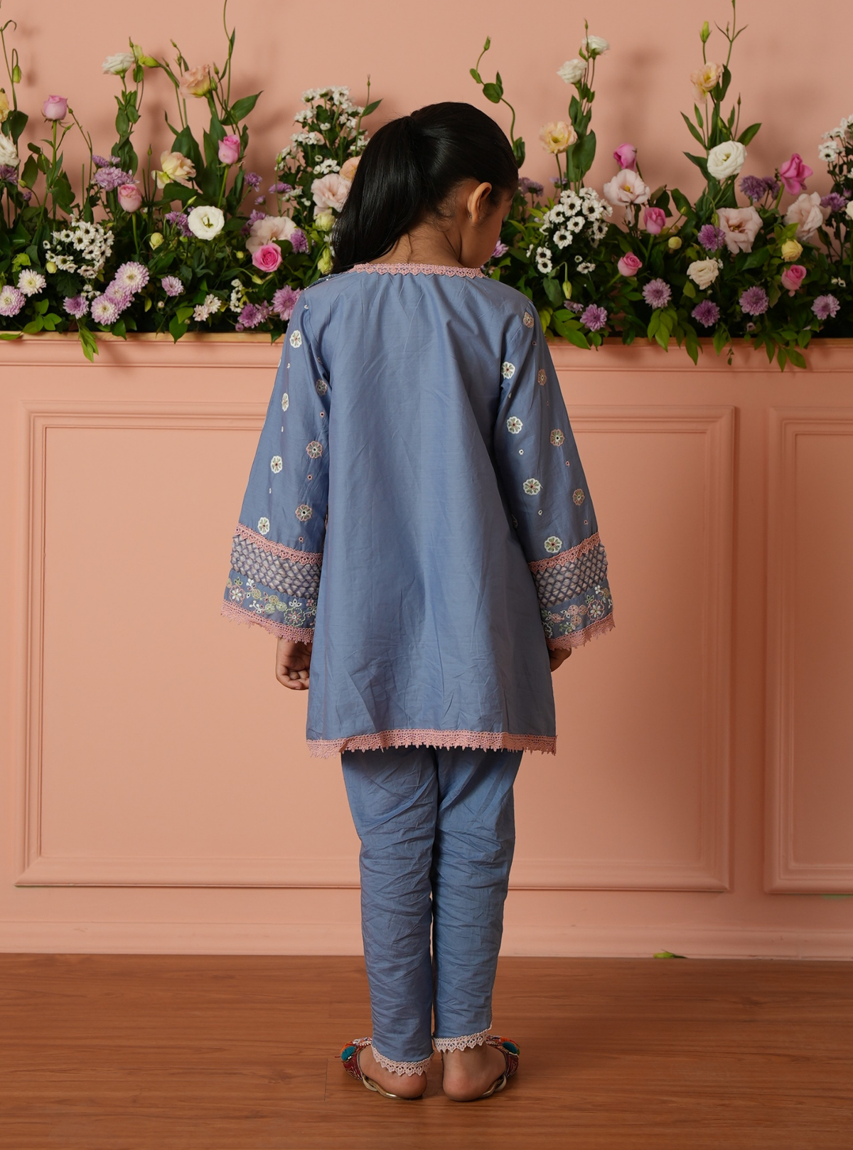 Revina Supima Cotton Blue Kurta Set