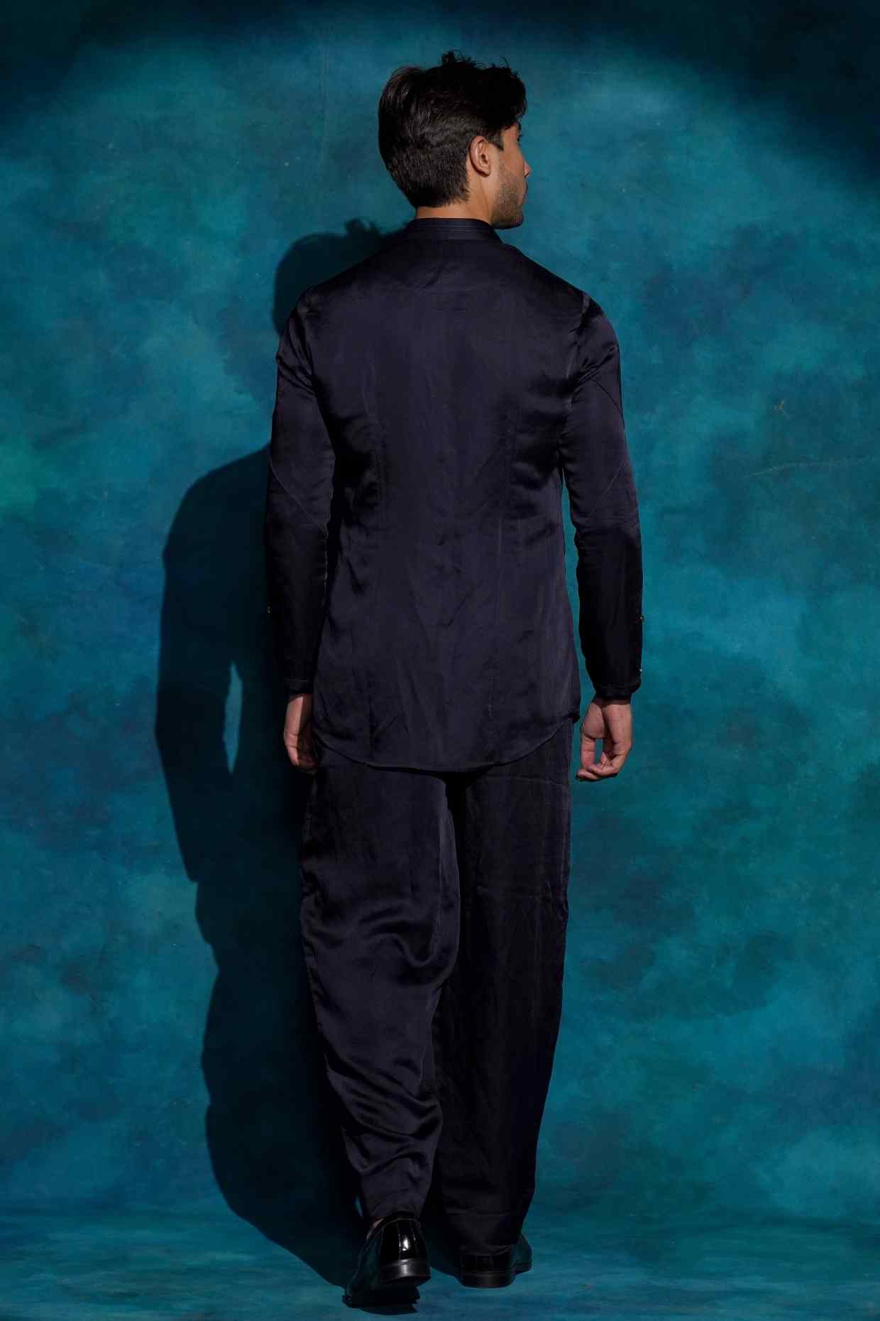 MIDNIGHT BLUE  SHIRT SET