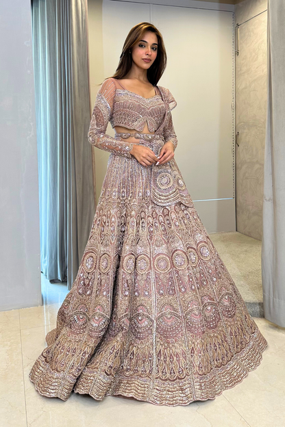 PRIYA DORA IN BLOOMING WALLFLOWER LEHENGA