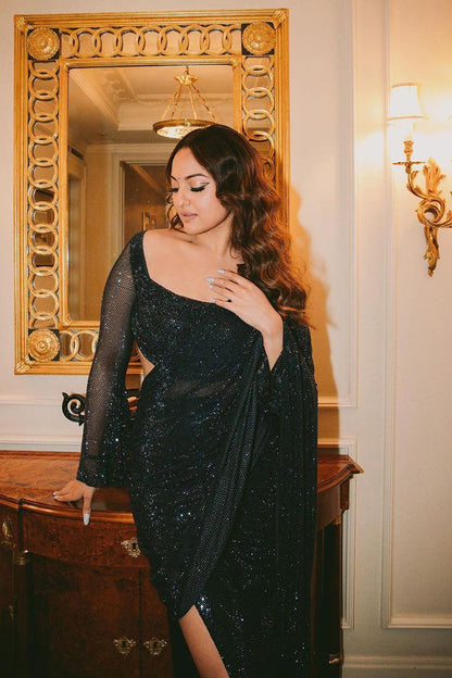 Sonakshi Sinha in Slit Drape Chic